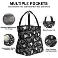 thumbnail image 3 of Halloween Ghosts Drawstring Lunch Bag Women - Drawstring Lunch Bag Insulated for Work Office - Stain-Resistant Large Lunchbags for Women with Multi-Pockets, 3 of 6