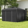 thumbnail image 6 of Outsunny 116.25 x 116.25 in Black Pop up Outdoor Canopies, Adjustable Height, 6 of 9