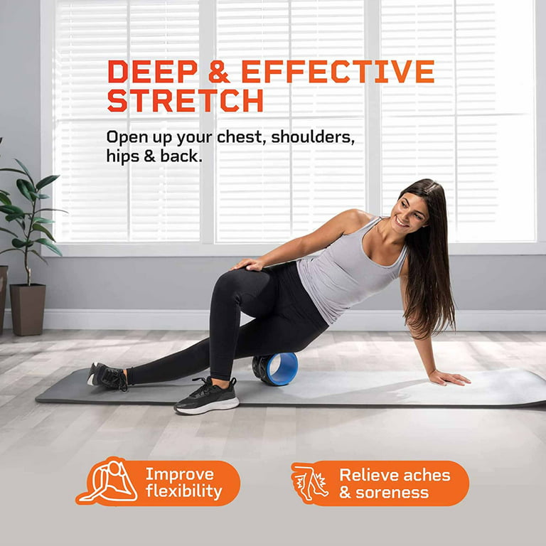  Lifepro Yoga Wheel 3-Set for Back, Shoulder, Neck & Spine Pain  Relief, Back Alignment- Back Roller for Back Stretch, Back Popper- Exercise  Yoga Roller - Back Cracker Wheel or Back