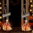 thumbnail image 6 of Konghyp Halloween Witch Figurine with Light-Up, Sound Effects, and Moving Action – Battery-Powered Welcome Sign Decoration for Halloween Parties and Home Decor, 6 of 9