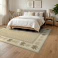 thumbnail image 3 of ODIKA Herringbone Field Panel Border Inspired Subtle Tonal Stripe Sisal Flowing for Dining Room, Under Table, Office, Non-Slip Chair-Friendly Floor, 3 of 7