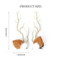 thumbnail image 2 of Tyidzon Led Light Christmas Hair Clips Reindeer Antlers Xmas Hairpins, Christmas Headdress Antler Hair Clips Hair Bands Mori Decoration Props, 2 of 2