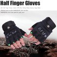 thumbnail image 3 of Guantes LED de medio dedo al aire libre MTB bicicleta pesca equitación etapa manopla (rojo) Ndcxsfigh Nuevos Originales, 3 of 8