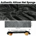 thumbnail image 4 of SPMKTBOZAI African Net Sponge Authentic, African Exfoliating Sponge Real African Net Black Owned, African Bath Sponge Back Scrubber, Body Exfoliator Shower Bath Accessories (Black), 4 of 7