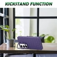 thumbnail image 6 of SaniMore for Samsung Galaxy S23 FE Case, [Dissipate Heat] Camera Protection Foldable Bracket Stand Shell with Wireless Charging Shockproof Bumper Drop Resistant, Purple, 6 of 7