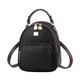 thumbnail image 1 of EeaseMX 1 mini mochila pequeña y elegante de cuero sintético, informal, para ir de compras, para la escuela, bolso de hombro (negro), 1 of 7