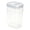White, variant on Tite Storage Container with Lid, Airtight Acrylic Skinny Canister Jar - Easy Open Ring Top for Spaghetti Lasagna Fettuccine Noodle, Kitchen Cupboard Pantry Organizer, Storage Container (Black)