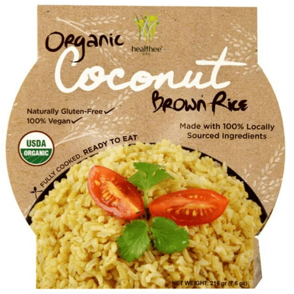 Healthee Organic Brown Rice Bowl Coconut - 7.6 oz Pack of 3