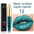 thumbnail image 1 of Lápiz labial brillante resistente al agua, 18 colores, lápiz labial líquido brillante mate, lápiz labial perla de diamante, cosméticos, verde, 1 of 2