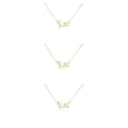 thumbnail image 4 of Collar clásico Qarigey de la amistad Colgante delicado Oro Plata, 4 of 6