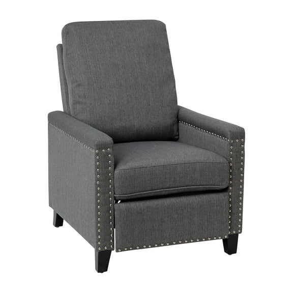 Flash Furniture Carson Fabric Push Back Recliner, Gray