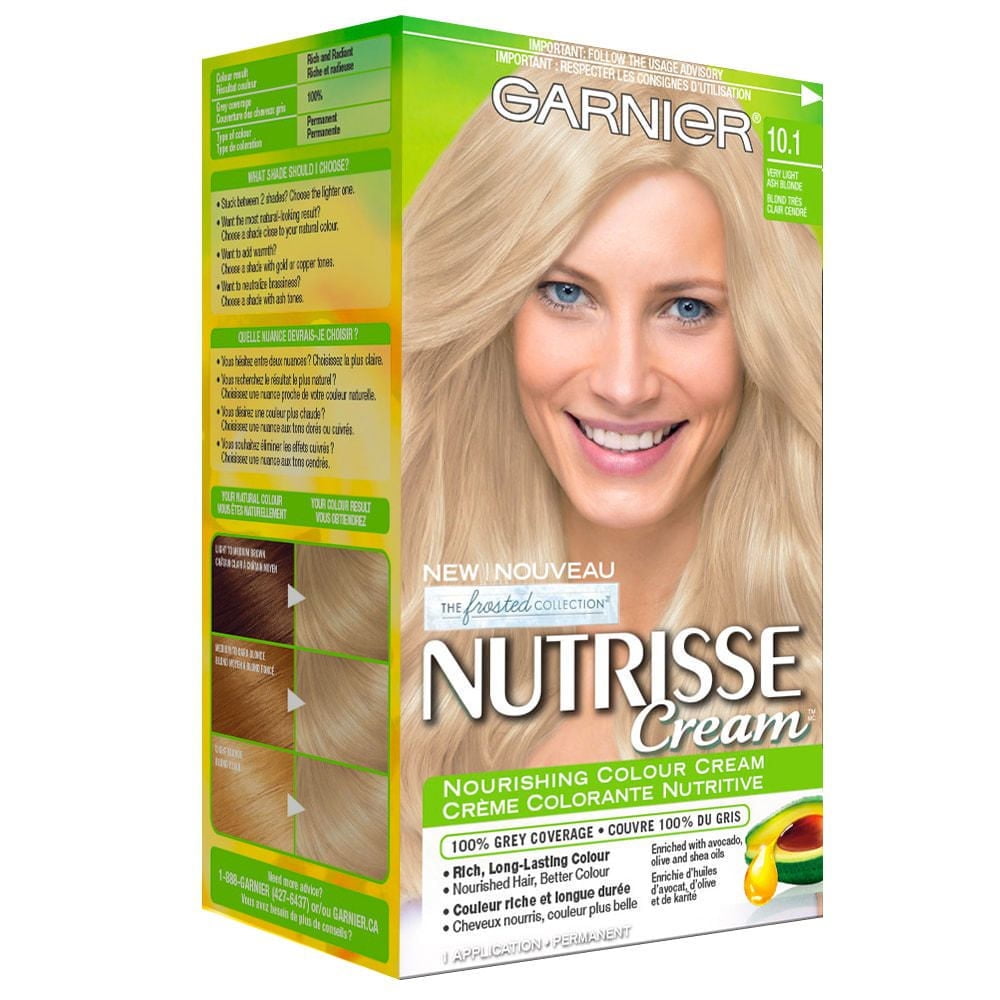 Garnier Nutrisse Ultra Crème, Permanent Hair Dye, Long-Lasting,1 unit, 100% Grey Coverage