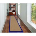 thumbnail image 5 of Linon Athena 2'6" x 12' Transitional Wool Runner Rug in Cork and Blue, 5 of 5
