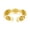 Gold, variant on Lady Magnetic Ring Adjustable Opening Design Polished Smooth Electroplated Alloy Simple Style Finger Jewelry for Party Daily Life Date