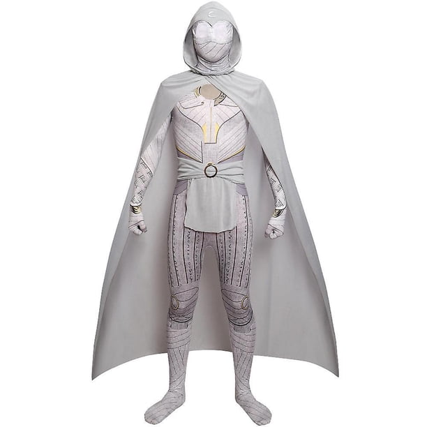 Moon Knight Halloween Suit Outfit Cosplay Costume Party Jumpsuit Fitted Kids Adult Clothes zhangyuxiang LED