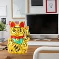 thumbnail image 3 of Gato de la Suerte, 6 Pulgadas, Funciona Con Pilas, Brazo Agitador, Símbolo de Buena Suerte, Aspecto Hermoso para Riqueza y Fortuna, Escritorio, Ventana, Decretación del, 3 of 7