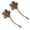 Gray, Coffee, Black, variant on Linnome Vintage Flower Shaped Curtain Tiebacks Resin Magnetic Drapery Holdbacks with Strong Magnets and Rope No Drill Decorative Window Curtain Holders 6.69x3.15in