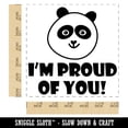 thumbnail image 2 of I'm Proud of You Happy Panda Teacher Motivation Self-Inking Rubber Stamp Ink Stamper - Blue Ink - Large 1-1/2 Inch, 2 of 7
