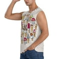 thumbnail image 3 of Kdxio Ice Cream for Men's Muscle T-shirt,Sleeveless for Workout Running Athletic Gym Lounge Casual, 3 of 7