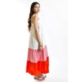 thumbnail image 2 of Vestido de popelina tricolor Roman Fashion /Juvenil, 883 (Rosa - Naranja) naranja G, 2 of 6