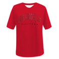 thumbnail image 3 of DHFJKG Oversized T Shirt Women's Letter Print Short Sleeve Vintage V Neck Top Casual Loose Fit Basic Summer Tee Shirts Cozy Tops, 3 of 3