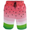 thumbnail image 2 of Bañador de sandía con estampado 3D de pata de perro para hombre, pantalones cortos de surf para niños, pantalones cortos de playa, bañadores de baño, calzoncillos deportivos de secado rápido Fivean unisex, 2 of 2