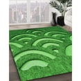 thumbnail image 3 of Ahgly Company Machine Washable Indoor Rectangle Transitional Green Area Rugs, 8' x 10', 3 of 7