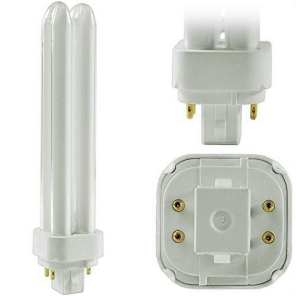 Sylvania 20669 26W Compact Fluorescent 4-Pin Double Tube 4100K 6-PACK