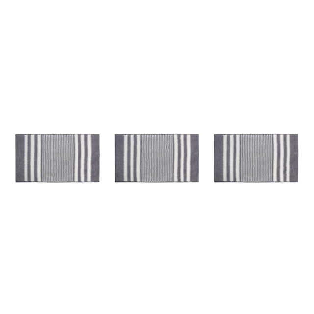 Bearachild Colección Alfombra de baño - Fuerte absorción de agua Textura Parte inferior antideslizante Buen paso Gris profundo Type1 NO1