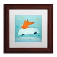 thumbnail image 2 of Carla Martell 'Fox in Car' Matted Framed Art, 2 of 5