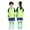 Light Green, variant on Unisex Kids Sports Training Uniform Theme Breathable Short Sleeve Top Shorts Suit