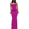 thumbnail image 2 of ORUYROP Robe Maxi Moulante pour Femmes Aguichant à Bretelles Spaghetti Sans Manches Moulante Longue 2023, 2 of 7