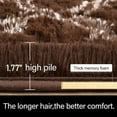 thumbnail image 2 of TWINNIS Soft Fluffy Shag Area Rugs for Living Room Shaggy Floor Carpet for Bedroom Carpets Home Decor Rugs,6'x9',Brown/Beige, 2 of 6