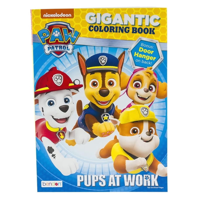 Paquete de libros para colorear y actividades Gigantic Paw Patrol