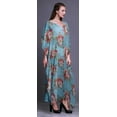 thumbnail image 3 of Bimba Floral Ladies Kaftan Holiday Loungewear Maxi Dress Beach Coverup-4X-5X, 3 of 5