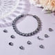 thumbnail image 2 of 150 cuentas de corazón negro, hematita negra, piedras preciosas sueltas, 8 mm, espaciador de corazón, cuentas de piedra con agujeros pequeños., 2 of 6