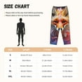 thumbnail image 4 of Picia Color Splash Fox Portrait Womens Soft Woven Cotton Elastic Waistband Sleep Pajama Pant Lounge Sleep Pant With Pockets And Drawstring-Small, 4 of 9