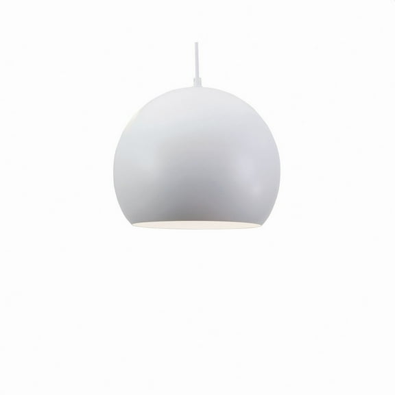 AFX Roxy 11 3/4" Wide Modern White Metal Dome Mini Pendant Light
