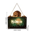 thumbnail image 3 of Halloween Decor Halloween Candy Halloween Inflatables Bat Halloween Hanging LED Decoration Ghost Wall Signs Wooden Door Hanging(Buy 2 get 1 free), 3 of 6