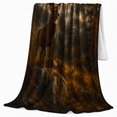 thumbnail image 2 of Majestic Stag At Sunrise Mountain Forest, Peaceful Mountain Lake Scene, Warm Flannel Blanket for Cabin and Lodge, Outdoor Lovers Father's Day Gift, Artistic Home Decor, 2 of 9