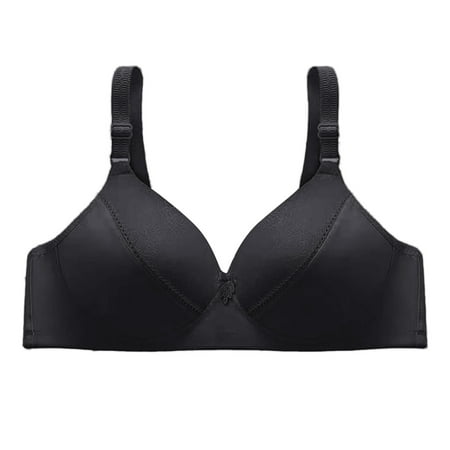 

LBECLEY Molded Cup Sports Bra Womens Blissful Benefits Bra Wire Push Up Full Coverage Smoothing Everyday Bra Comfort Flex Fit T Shirt Bras Black 36