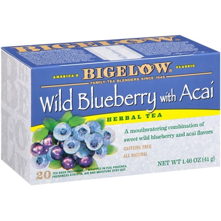 Bigelow, Wild Blueberry with Acai, Tea Bags, 20 (Best Acai Berry Tea)