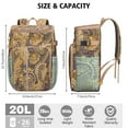 thumbnail image 4 of Colorful Floral Paisley Insulated Backpack Cooler, High-Performance Insulation, Leak-Proof & Waterproof, Perfect for Summer Trips, Camping, and Outdoor Fun, 4 of 4
