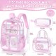 thumbnail image 2 of Mochila transparente Fimibuke para niñas con lonchera y estuche para lápices, 2 of 9