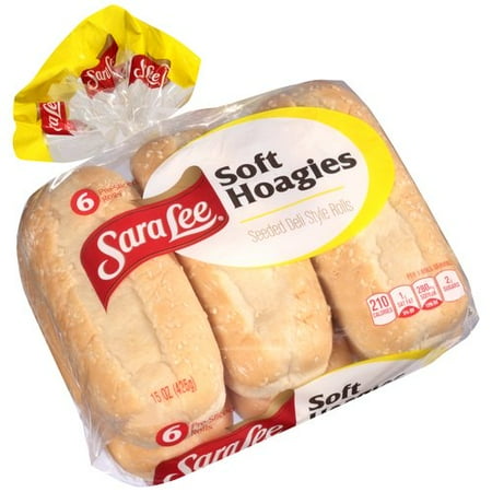 Sara Lee Soft Hoagies Seeded Deli Style Rolls, 6 ct, 15 oz