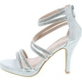 thumbnail image 2 of Top Moda Dressy Formal Sandals High Heel Ankle Strap Open Toe Sandals, 2 of 7