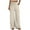 Beige, variant on Linen Pants for Women 2026 Summer Drawstring Waist Palazzo Pants Business Casual Vacation Beach Trousers with Pockets OIOLOYJM Black XL