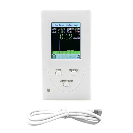 

Docooler Handheld Portable Multifunction Radiation Dosimeter Geiger Counter Nuclear Radiation Detector Meter Personals Dosimeter X-ray Beta Gamma Iodine 131 Detector 3 Alarm Ways with 1.8 Inch Color