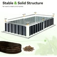 KING BIRD 68" x 36" x 34.6" Raised Garden Bed with Garden Anti Bird