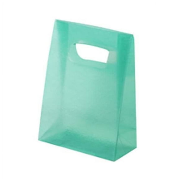 JAM Paper Frosted Lunch Bags, 3 x 4 x 1.5, Green, 100/Pack, Small